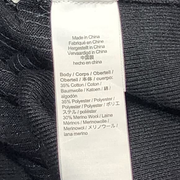 J.Crew Collection Sequin Reversible Zip-Up Turtleneck Sweater Black 3X - Picture 4 of 10